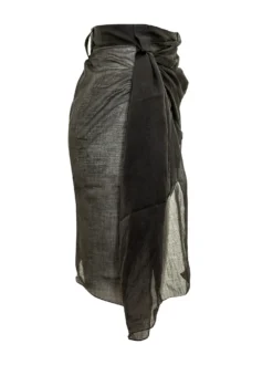 Short Draped Sarong Skirt