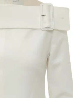 Short Dress With Shoulder Strap And Buckle