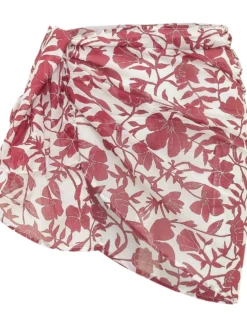 Short Floral Print Pareo