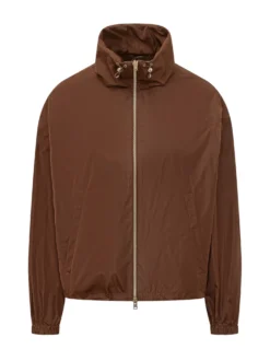 Short Jacket with Zip and High Neck