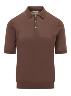 Short Sleeve Knit Polo