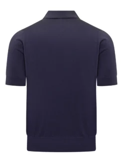 Short-Sleeve Knit Polo Shirt