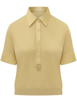 Short Sleeve Knit Polo Shirt