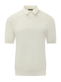 Short Sleeve Perforated Polo Shirt
