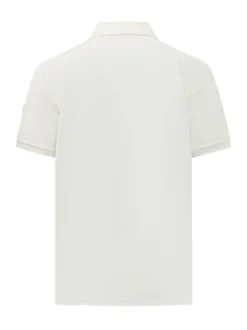 Short Sleeve Polo Shirt with Contrast Shoulder Detail