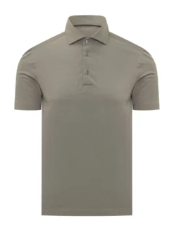Short Sleeve Polo with Collar and Buttons