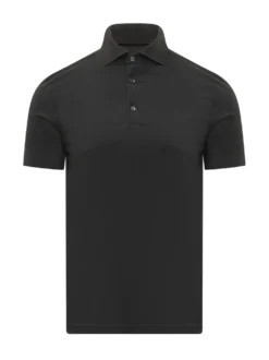 Short Sleeve Polo with Collar and Buttons
