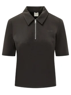 Short Sleeve Polo with Zip