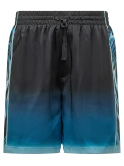Shorts with Drawstring and Graphic Print