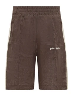 Shorts with Elasticated Waist and Logo