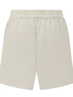 Shorts with Elasticated Waist and Drawstring