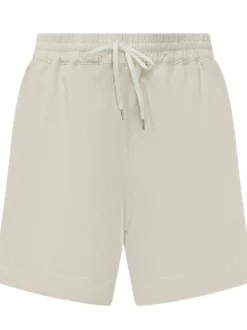 Shorts with Elasticated Waist and Drawstring