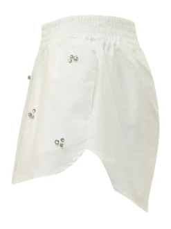 Shorts with Elasticated Waist and Appliques