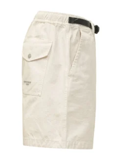 Shorts with Elastic Waist and Integrated Belt