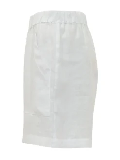 Shorts with Elastic Waist and Patch Pockets