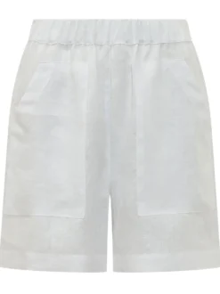 Shorts with Elastic Waist and Patch Pockets