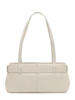 Shoulder Bag in Leather with Decorative Belt
