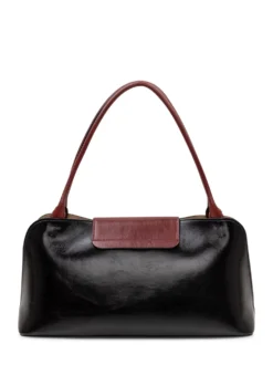 Shoulder Bag Leather with Zip