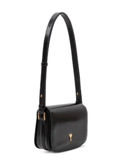 Shoulder Bag with Flap and Heart Logo Paris Paris
