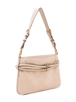 Shoulder Bag with Strap and Stud Details