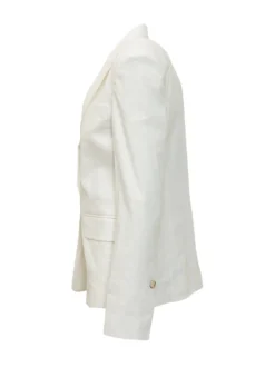 Single-Breasted Linen Blazer
