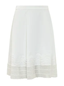 Skirt with Embroidered Hem