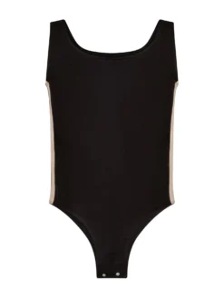 Sleeveless Bodysuit with Logo