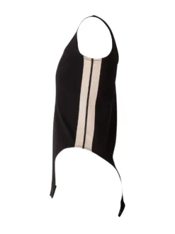 Sleeveless Bodysuit with Logo