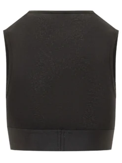 Sleeveless Cropped Top with Graphic Band