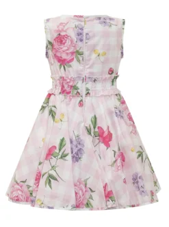 Sleeveless Dress with Floral Print