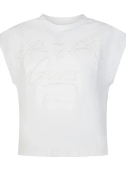 Sleeveless Embroidered T-shirt