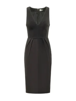Sleeveless Midi Dress with Pleats