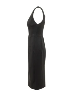 Sleeveless Midi Dress with Pleats
