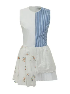 Sleeveless Patchwork Dress