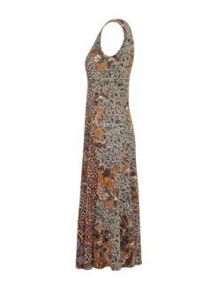 Sleeveless Printed Dress