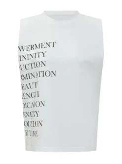 Sleeveless Text Top