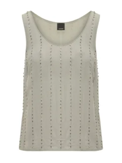 Sleeveless Top with Embellishments