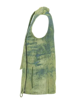Sleeveless Top with High Neck and Ties