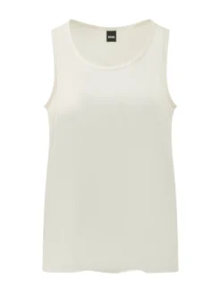 Sleeveless Top with Wide Neckline