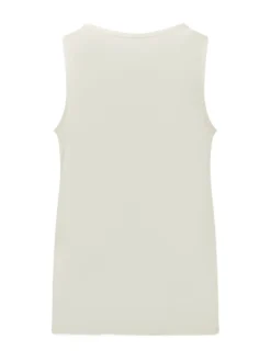 Sleeveless Top with Wide Neckline