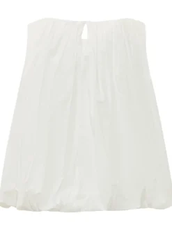 Sleeveless Top with Wide Silhouette