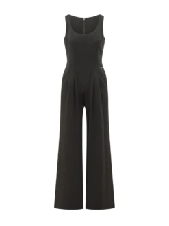 Sleeveless Wide Leg Jumpsuit