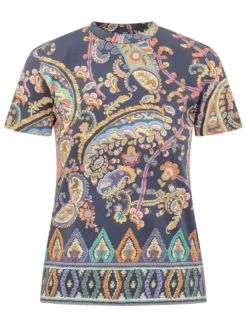 Slim Fit Paisley Print T-Shirt