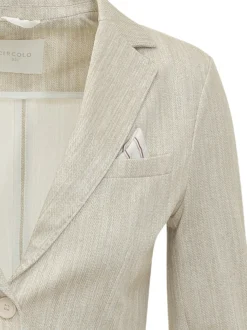Slim Jacket with Lapels and Pockets