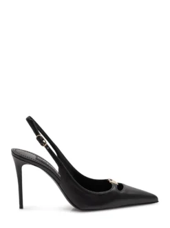 Slingback Nappa Seta with High Heel and Pointed Toe