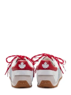 Sneakers with Contrast Inserts and Laces