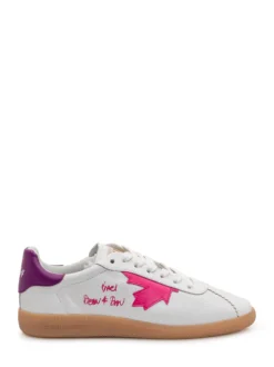 Sneakers with Laces and Contrast Inserts