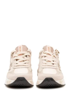 Sneakers with Laces and Side Logo