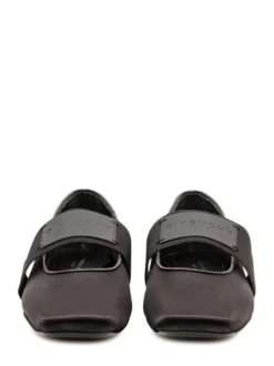 Square Toe Ballet Flats with Strap