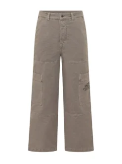 Straight Leg Cargo Pants with Patch Pockets